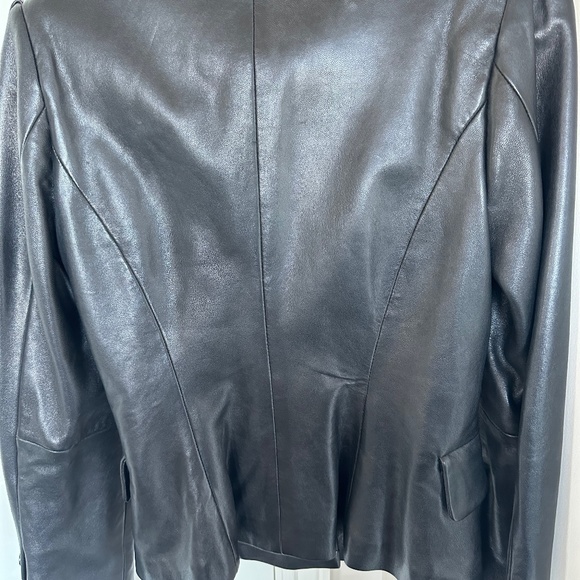 Kasper Black Leather Jacket - Picture 3 of 14